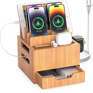 Bamboo charging station